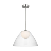 Suma Medium Pendant in Brushed Nickel