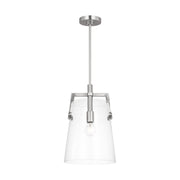 Crofton Medium Pendant in Brushed Nickel