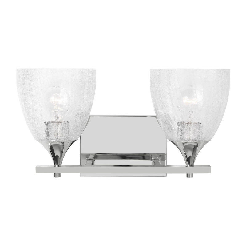 Toffino 2-Light Bath Vanity Light in Chrome