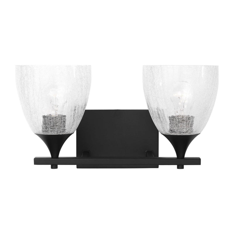 Toffino 2-Light Bath Vanity Light in Midnight Black