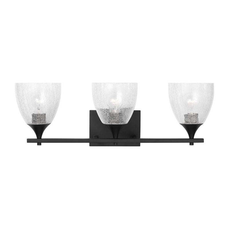 Toffino 3-Light Bath Vanity Light in Midnight Black