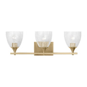 Toffino 3-Light Bath Vanity Light in Satin Brass