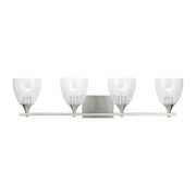 Toffino 4-Light Bath Vanity Light in Brushed Nickel