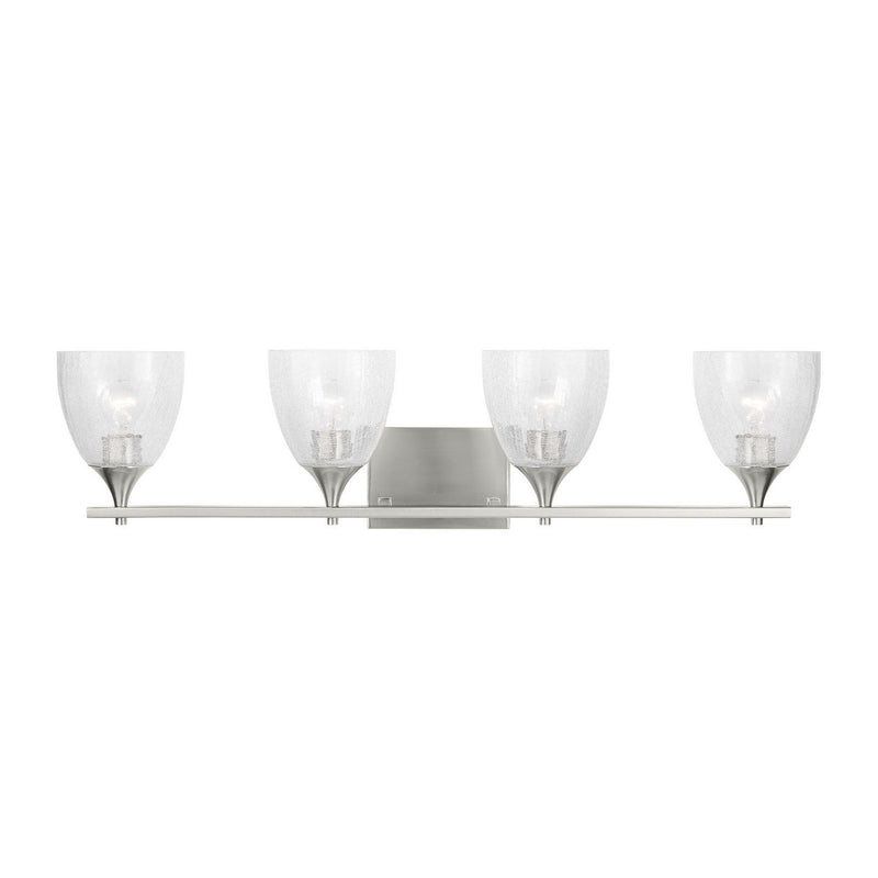 Toffino 4-Light Bath Vanity Light in Brushed Nickel