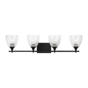 Toffino 4-Light Bath Vanity Light in Midnight Black