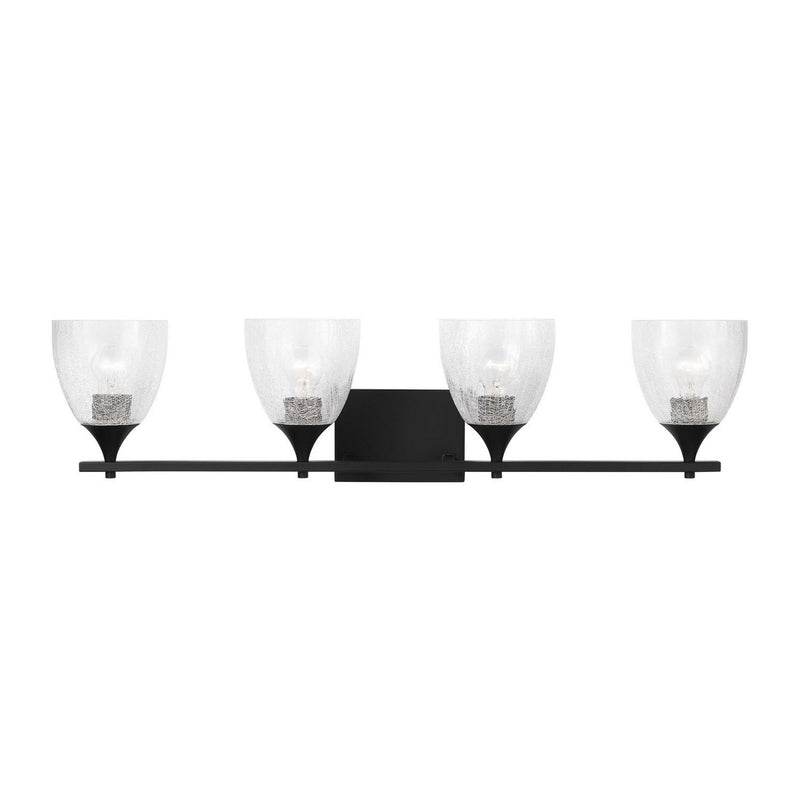 Toffino 4-Light Bath Vanity Light in Midnight Black