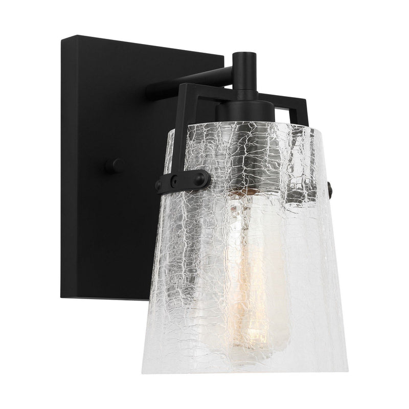 Crofton Bath Sconce in Midnight Black
