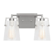 Crofton 2-Light Bath Vanity Light in Brushed Nickel