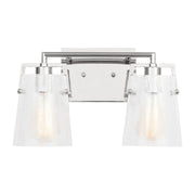 Crofton 2-Light Bath Vanity Light in Chrome