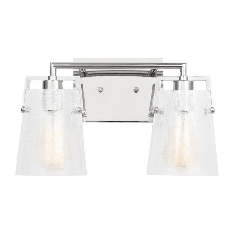Crofton 2-Light Bath Vanity Light in Chrome