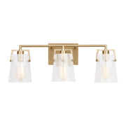 Crofton 3-Light Bath Vanity Light in Satin Brass