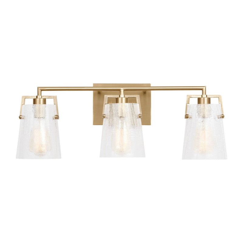 Crofton 3-Light Bath Vanity Light in Satin Brass