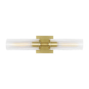 Sarita Medium 2-Light Bath Vanity Light in Satin Brass