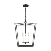 Viota Medium 4-Light Lantern Pendant in Aged Iron