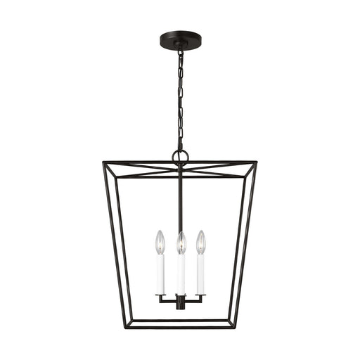 Viota Medium 4-Light Lantern Pendant in Aged Iron