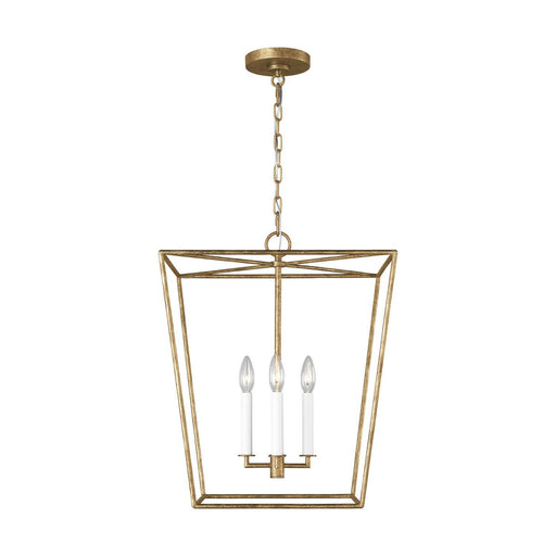 Viota Medium 4-Light Lantern Pendant in Casted Gild