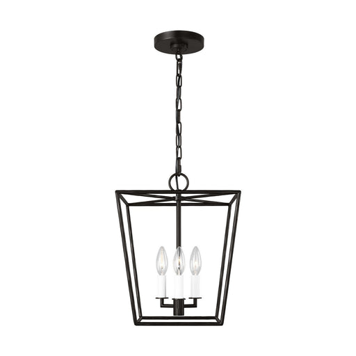 Viota Small 3-Light Lantern Pendant in Aged Iron