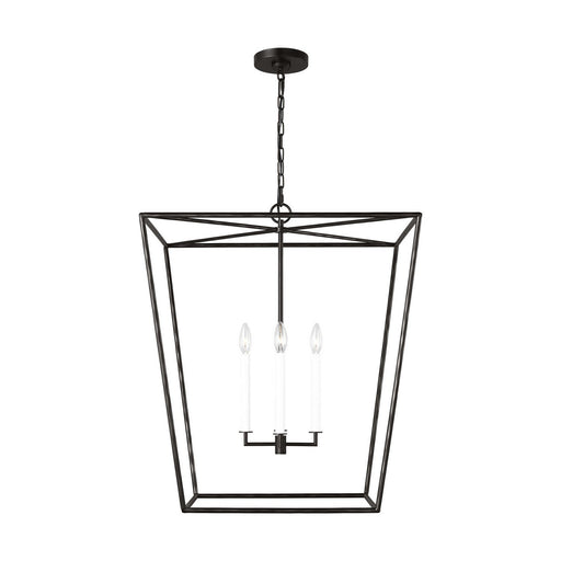 Viota Large 4-Light Lantern Pendant in Aged Iron