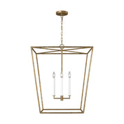 Viota Large 4-Light Lantern Pendant in Casted Gild