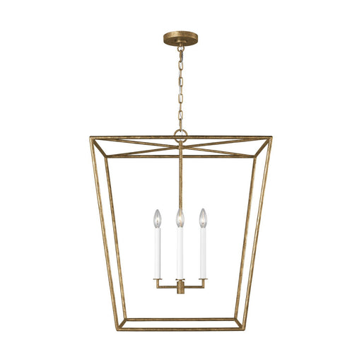 Viota Large 4-Light Lantern Pendant in Casted Gild