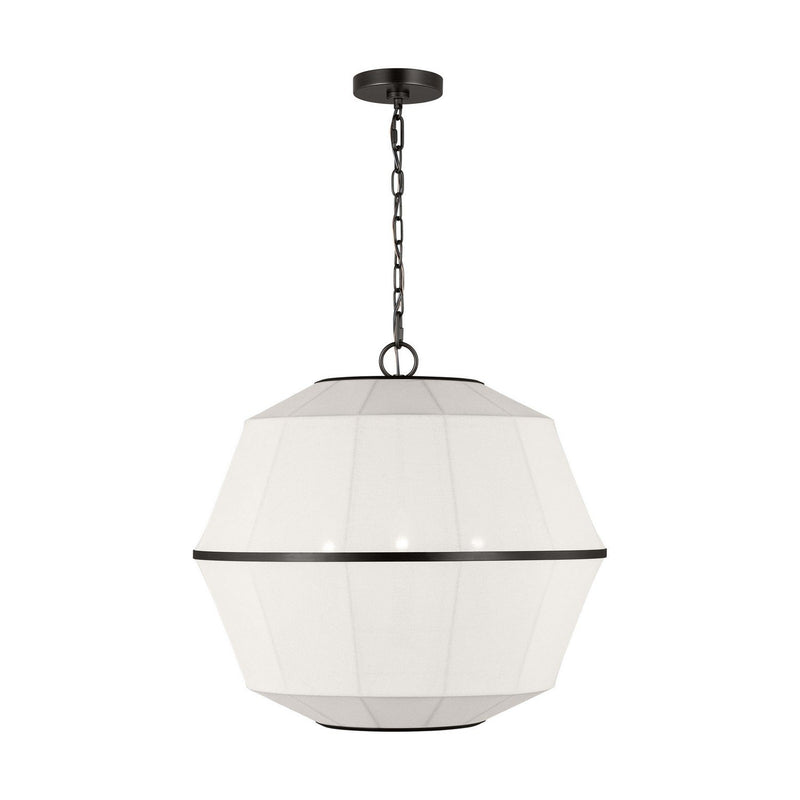 Hikari 3-Light Medium Pendant in Aged Iron
