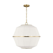 Hikari 3-Light Medium Pendant in Burnished Brass