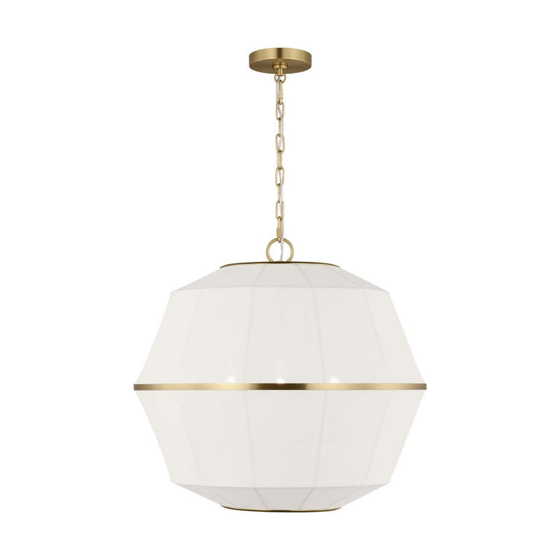 Hikari 3-Light Medium Pendant in Burnished Brass