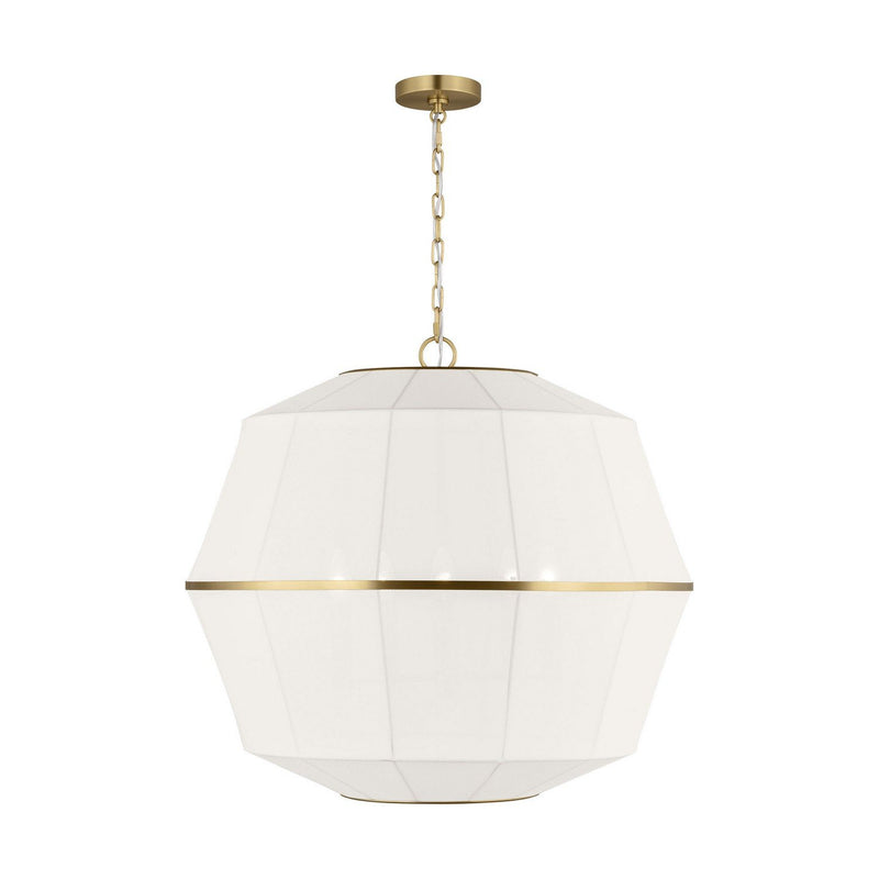 Hikari 5-Light Large Pendant in Burnished Brass