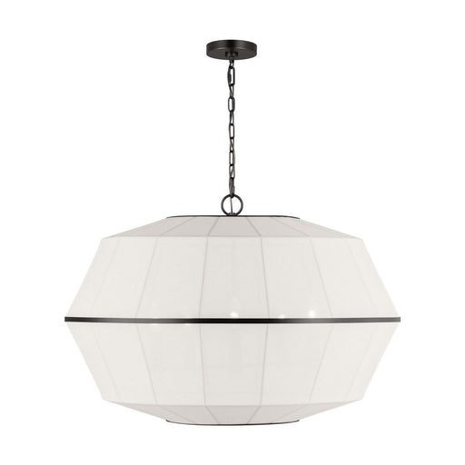 Hikari 5-Light Wide Pendant in Aged Iron