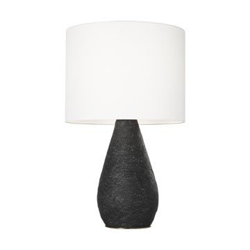 Breccia Medium Table Lamp in Black Wash