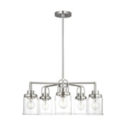 Anders 5-Light Chandelier in Brushed Nickel