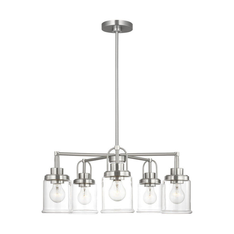 Anders 5-Light Chandelier in Brushed Nickel