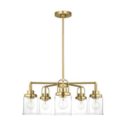 Anders 5-Light Chandelier in Satin Brass