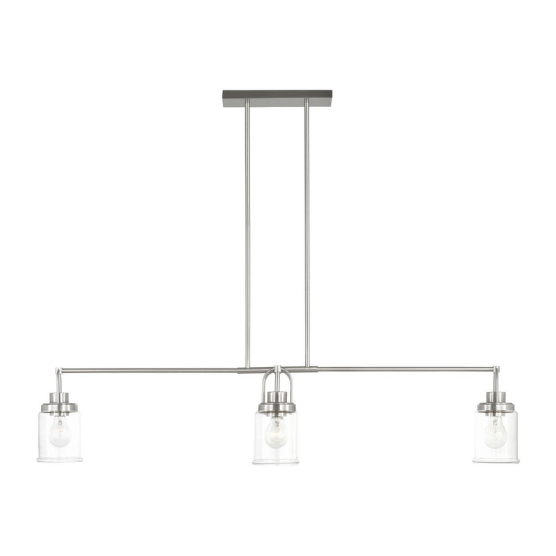 Anders 4-Light Linear Pendant in Brushed Nickel