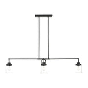 Anders 4-Light Linear Pendant in Midnight Black