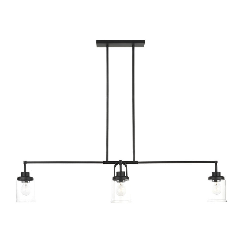 Anders 4-Light Linear Pendant in Midnight Black