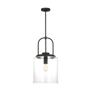 Anders Large Pendant in Midnight Black