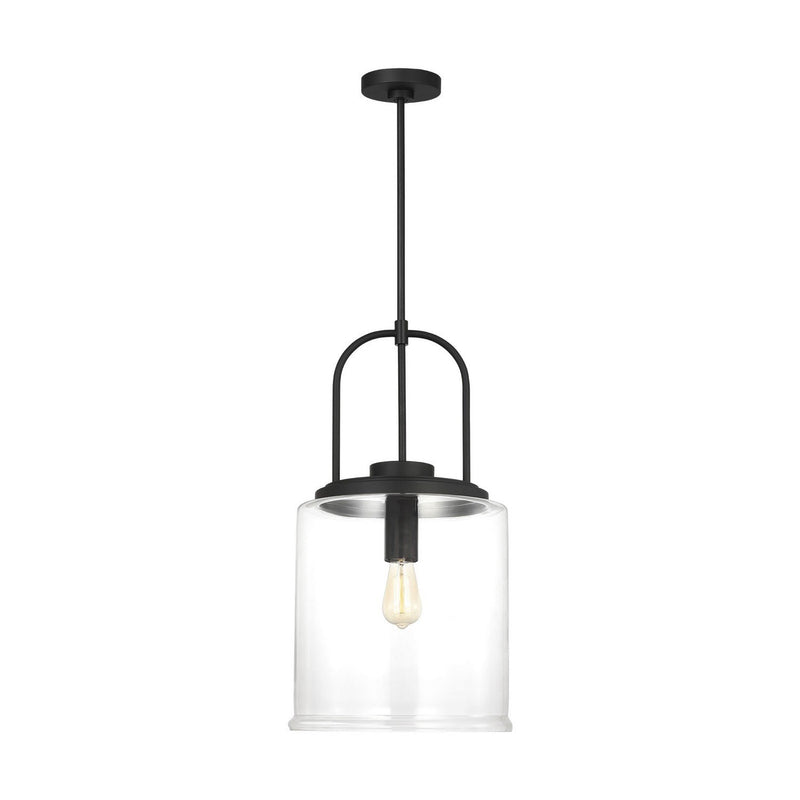 Anders Large Pendant in Midnight Black