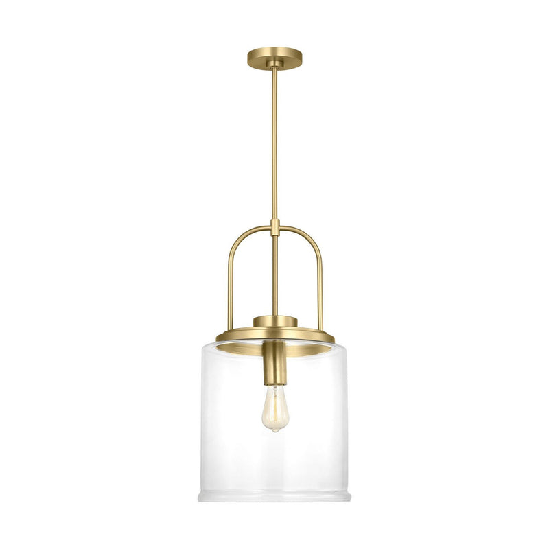 Anders Large Pendant in Satin Brass