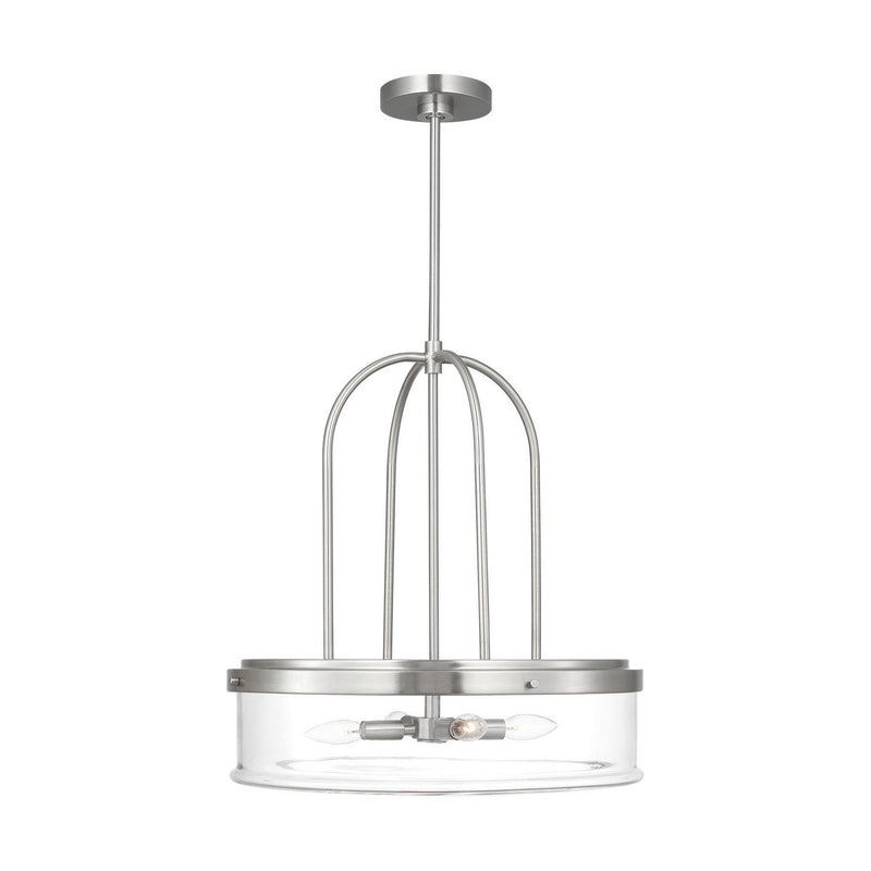 Anders 4-Light Extra Large Pendant in Brushed Nickel