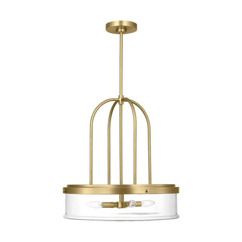 Anders 4-Light Extra Large Pendant in Satin Brass