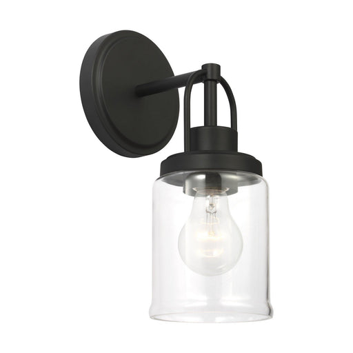 Anders Small Bath Sconce in Midnight Black