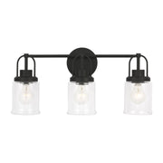 Anders 3-Light Large Bath Vanity Light in Midnight Black