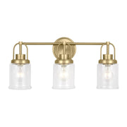 Anders 3-Light Large Bath Vanity Light in Satin Brass