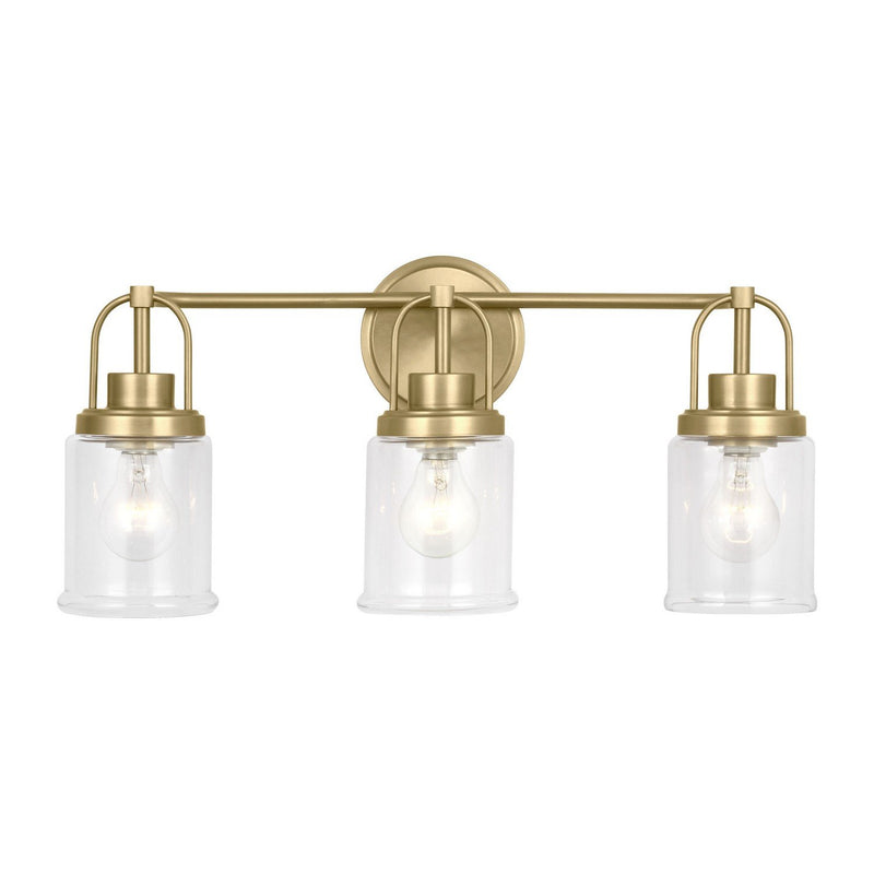 Anders 3-Light Large Bath Vanity Light in Satin Brass