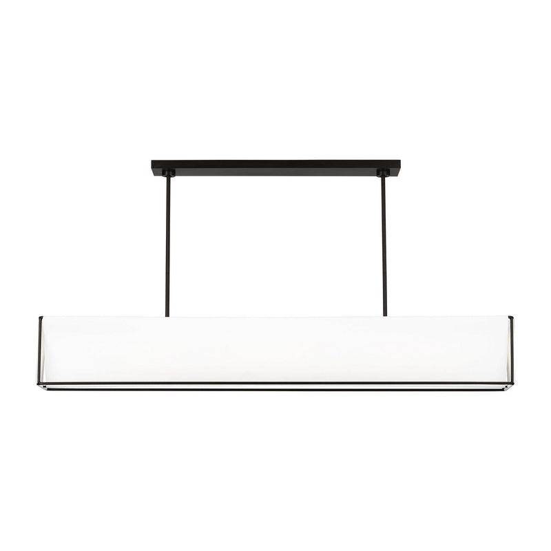 Velero Large Linear Pendant in Aged Iron