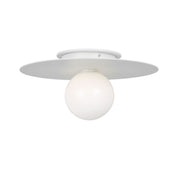 Nodes Medium Flush Mount in Matte White
