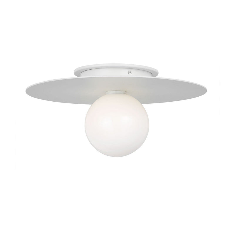 Nodes Medium Flush Mount in Matte White
