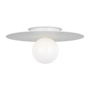 Nodes Large Flush Mount in Matte White