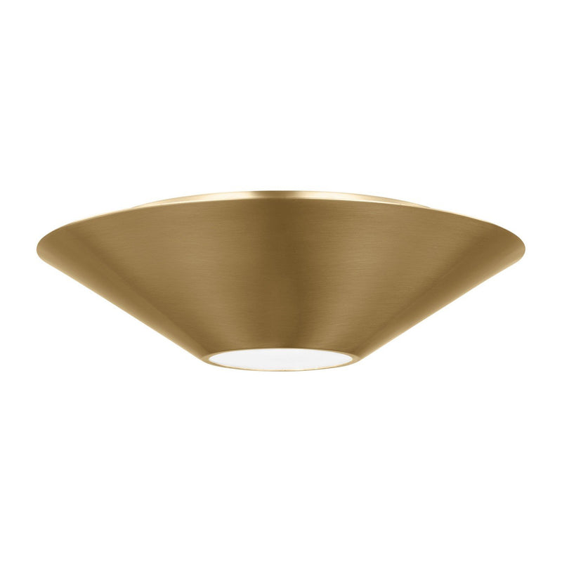 Echo Medium Wall / Ceiling Light in Burnished Brass